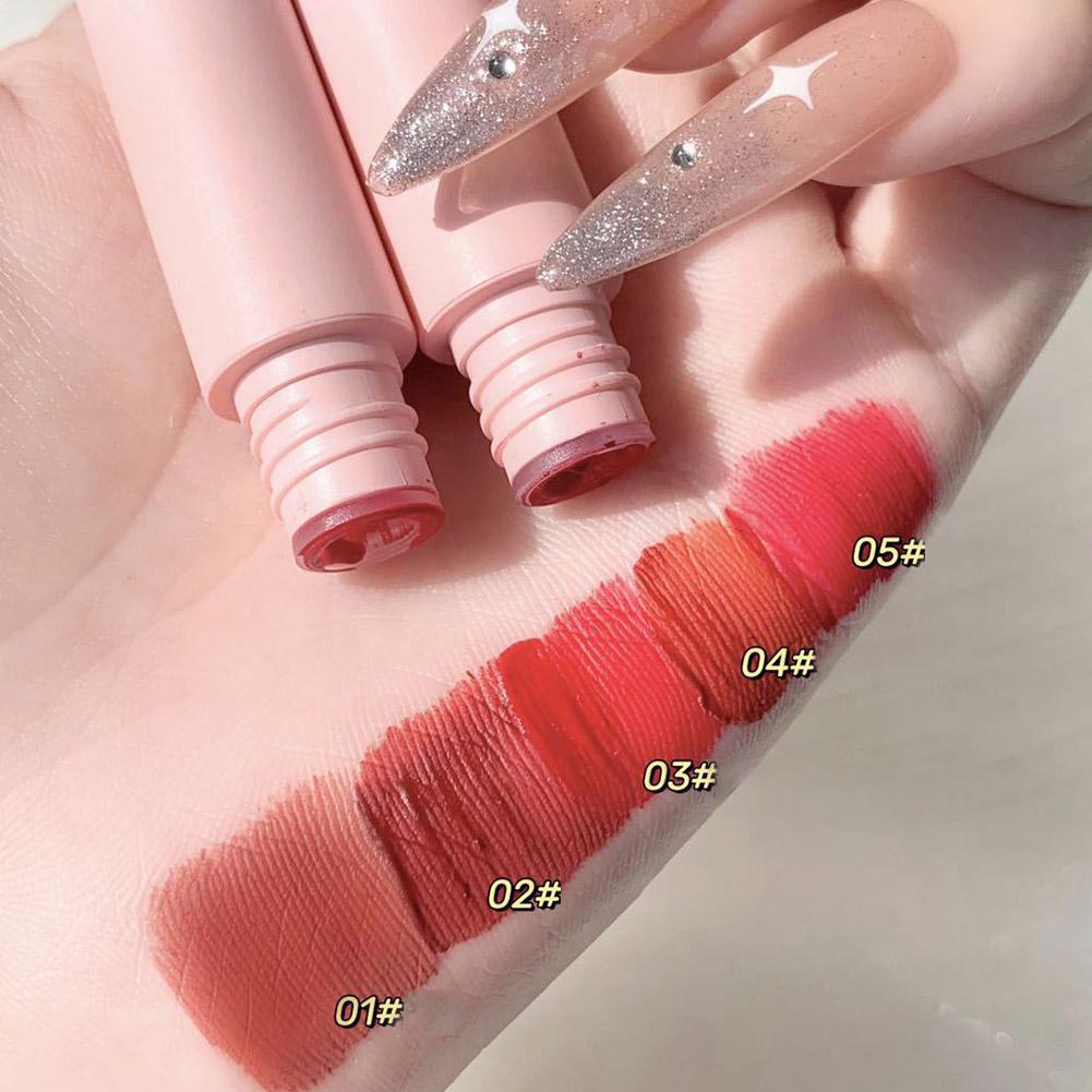 [Hàng mới về] Set 5 son kem nhung lì trang điểm mềm môi chống dính H5T5