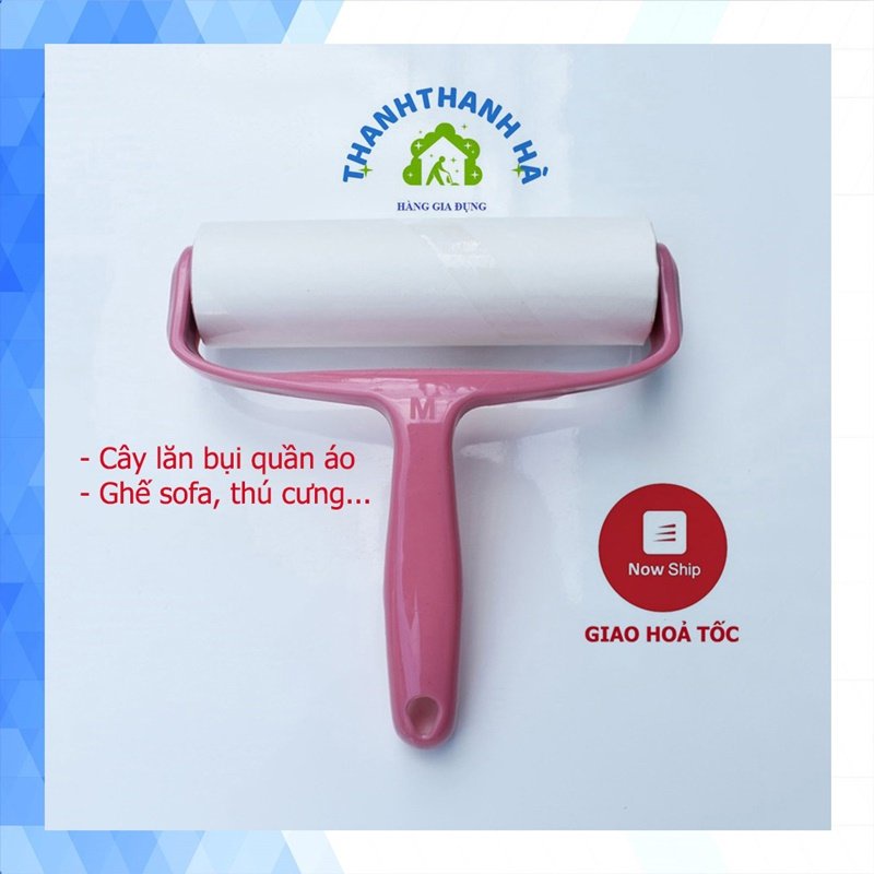 Cây Lăn Bụi Giường, Chăn Mền, Quần Áo, Lăn Lông Thú Cưng, Có Lõi Thay Thế 16cm, cán hồng.