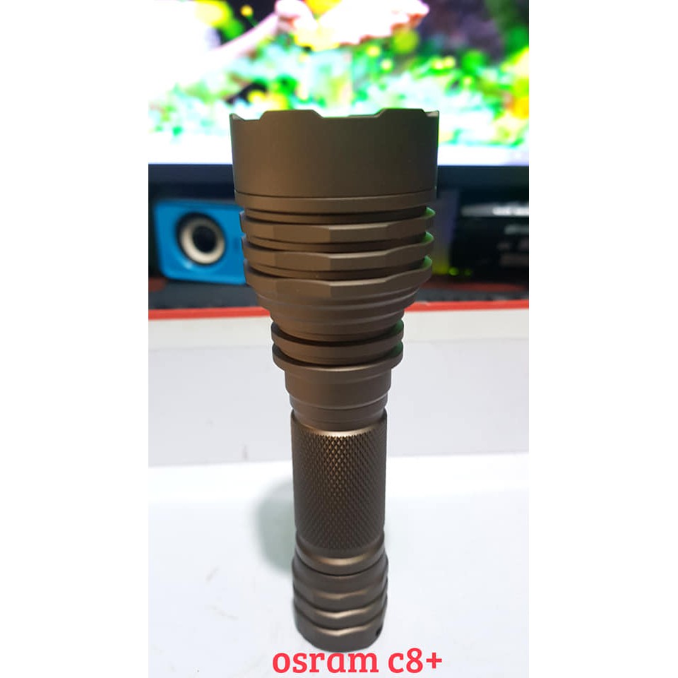 Đèn pin OSram c8+ 3030 2mm 18w chiếu xa 700m