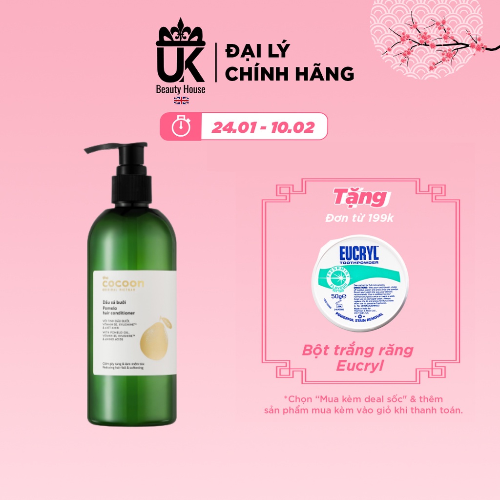 Dầu xả tinh chất bưởi giảm gãy rụng Cocoon hair conditioner 310ml