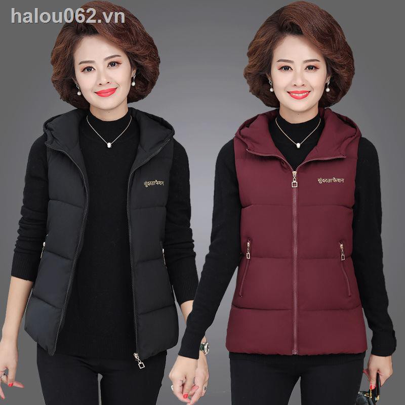 Áo Khoác Phao Không Tay Thời Trang Nữ Trung Niên | BigBuy360 - bigbuy360.vn