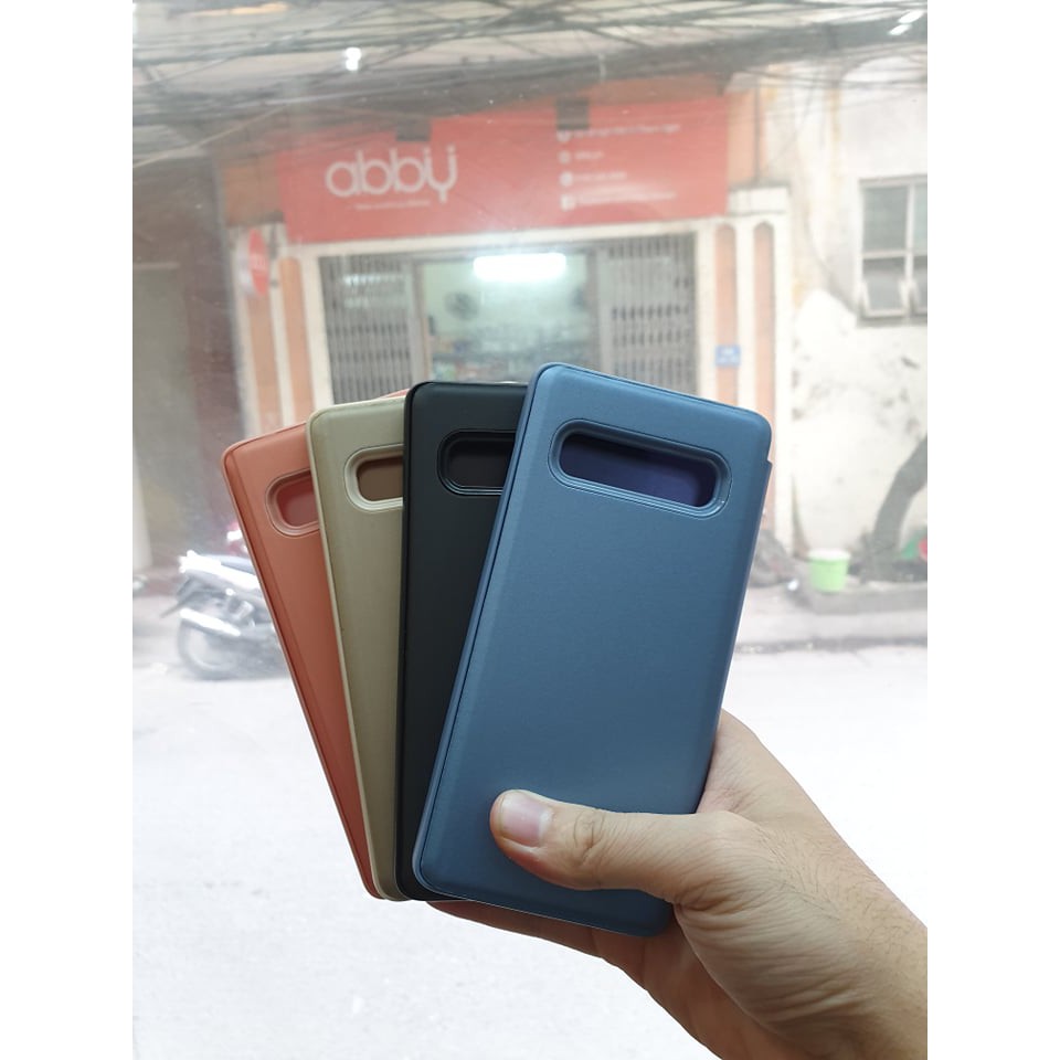 Samsung S10| Bao Da Tráng Gương Clear View Samsung S10 - PK68