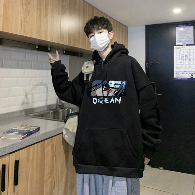 Áo Hoodie Dáng Rộng Phong Cách Hàn Quốc Thời Trang Thu Đông Cho Nam