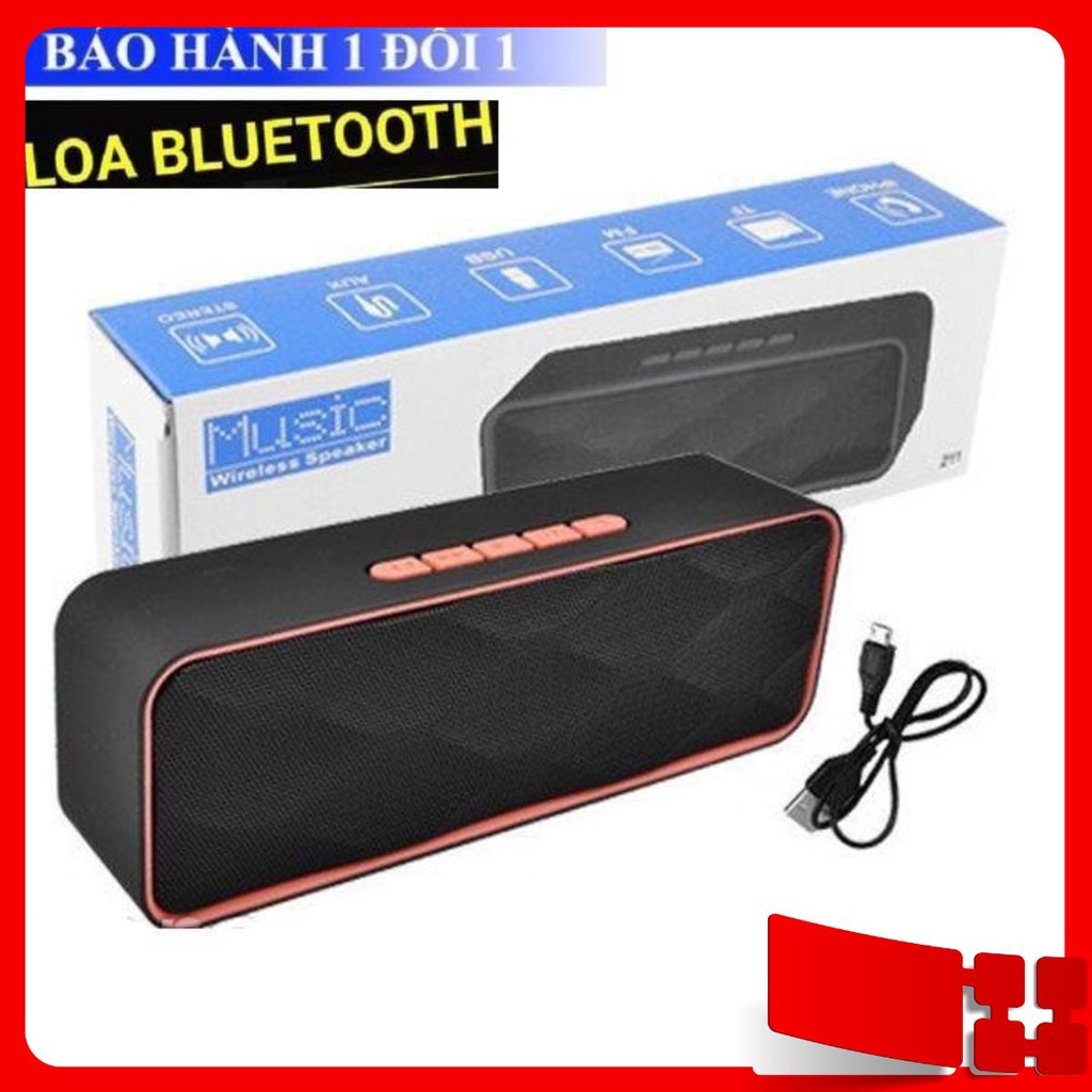 Loa Bluetooth Không Dây SC211, Loa Nghe Nhạc Cầm Tay Di Động Nhỏ Gọn, Âm Thanh Chất Lượng, Bass Trầm Ấm Kết Nối Usb, Thẻ
