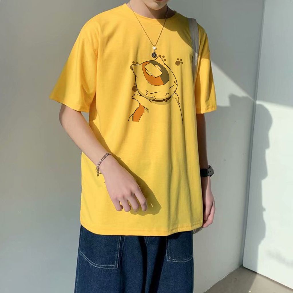 Áo Thun Tay Lỡ In Mèo Trắng - Cotton Form Rộng Unisex Nam Nữ | Đầy Đủ Hình Ảnh | 1999 Brand | BigBuy360 - bigbuy360.vn