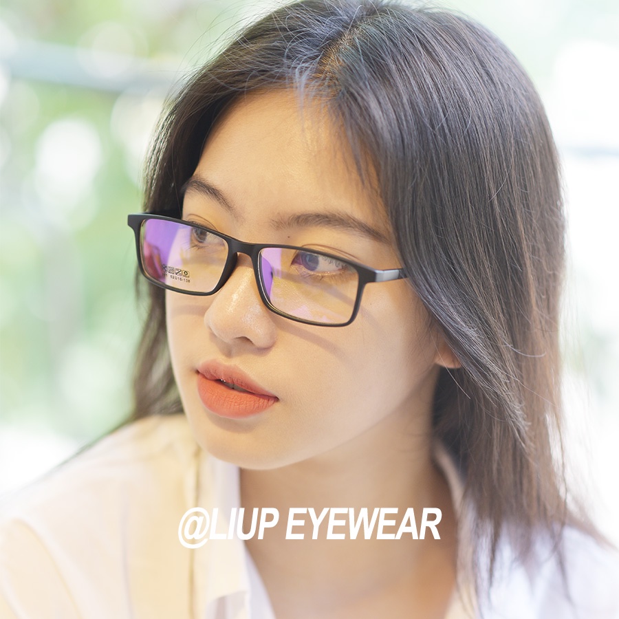 Gọng kính Liup eyewear mắt vuông nam nữ chất liệu dẻo TR90, phong cách hàn quốc 201