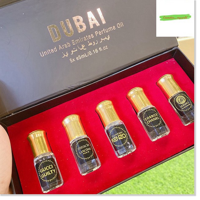 [Mã giảm giá] [Mã giảm giá] Set 5 Chai Tinh Dầu Nước Hoa Dubai Siêu Thơm | BigBuy360 - bigbuy360.vn