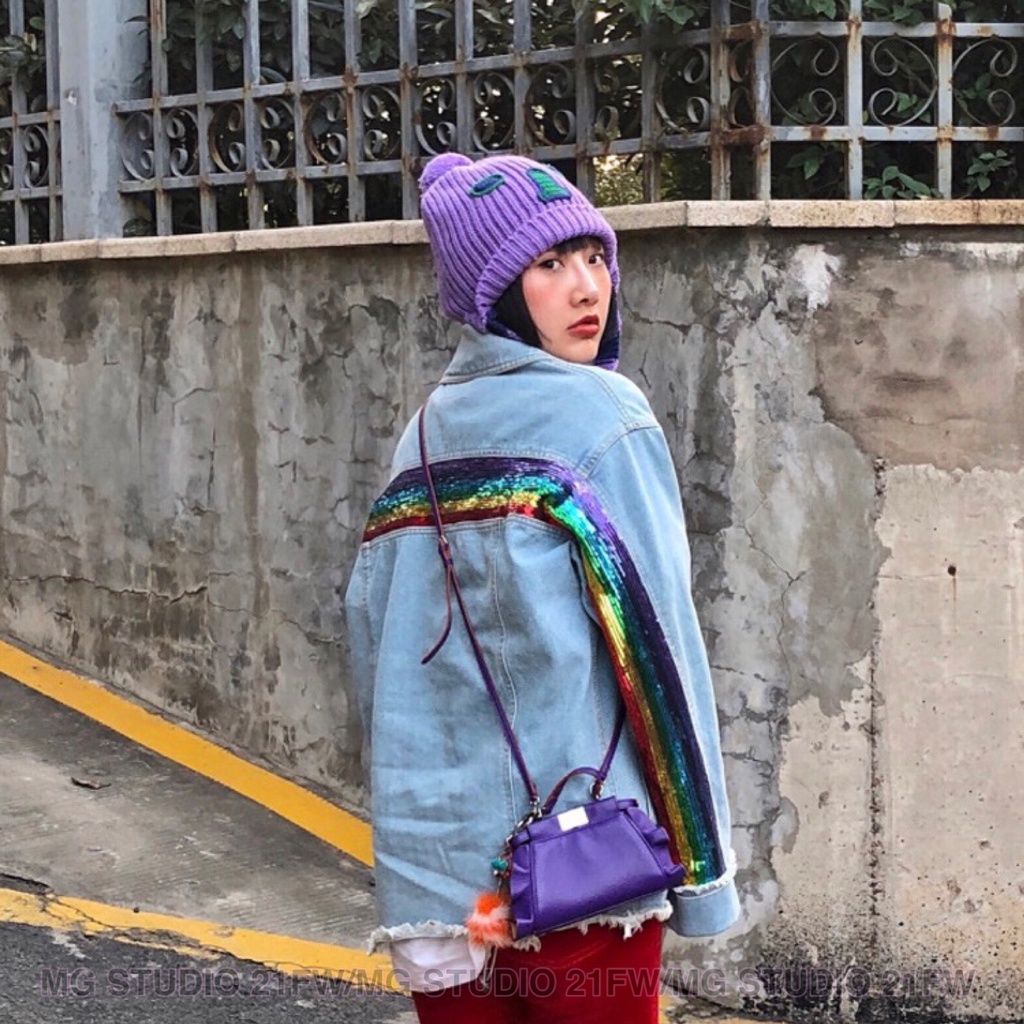 MG STUDIO/Funny warming knitted hat 4colors