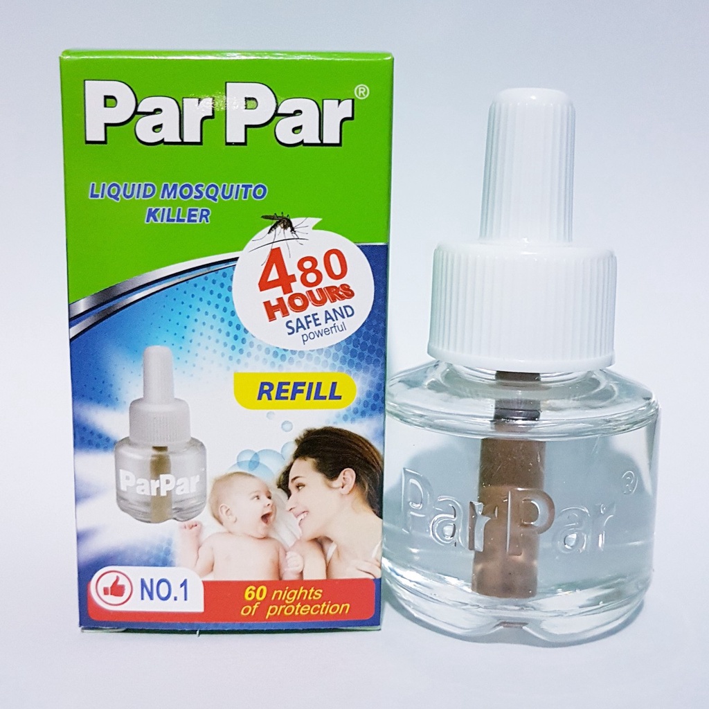 Combo 10 tinh dầu đuổi muỗi parpar em bé 480h parpar vỏ xanh