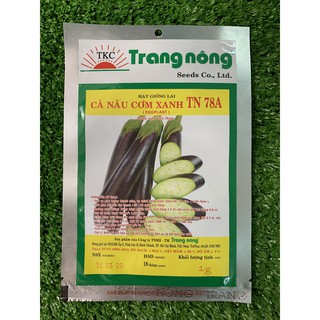 HẠT GIỐNG CÀ TÍM CƠM XANH TN78A TRANG NÔNG