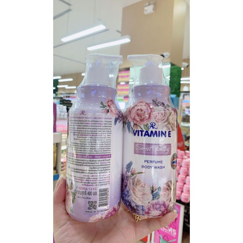 Chai Sữa Tắm Hương Nước Hoa AR Vitamin E Perfume Body Wash 400ml