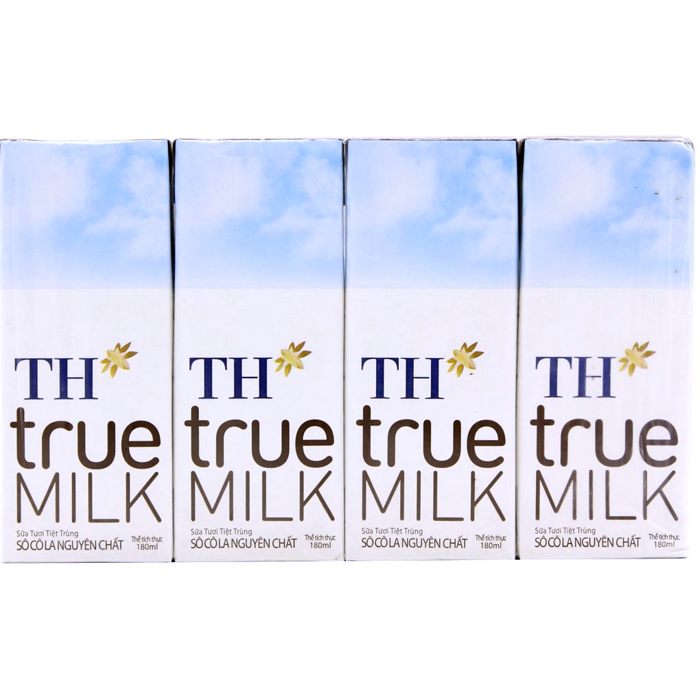(SP Chính Hãng) Sữa Tươi Tiệt Trùng TH True Milk Hương Socola Thùng 48 Hộp x 180ml