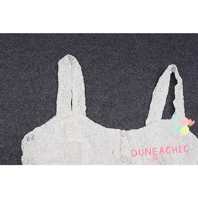 Áo hai dây DUNEA hở lưng có nút cài ngọt ngào cho nữ