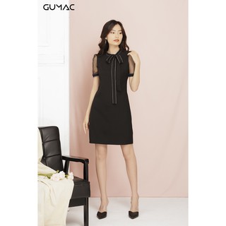 Đầm nơ chạy pizama GUMAC MS11933_DEN