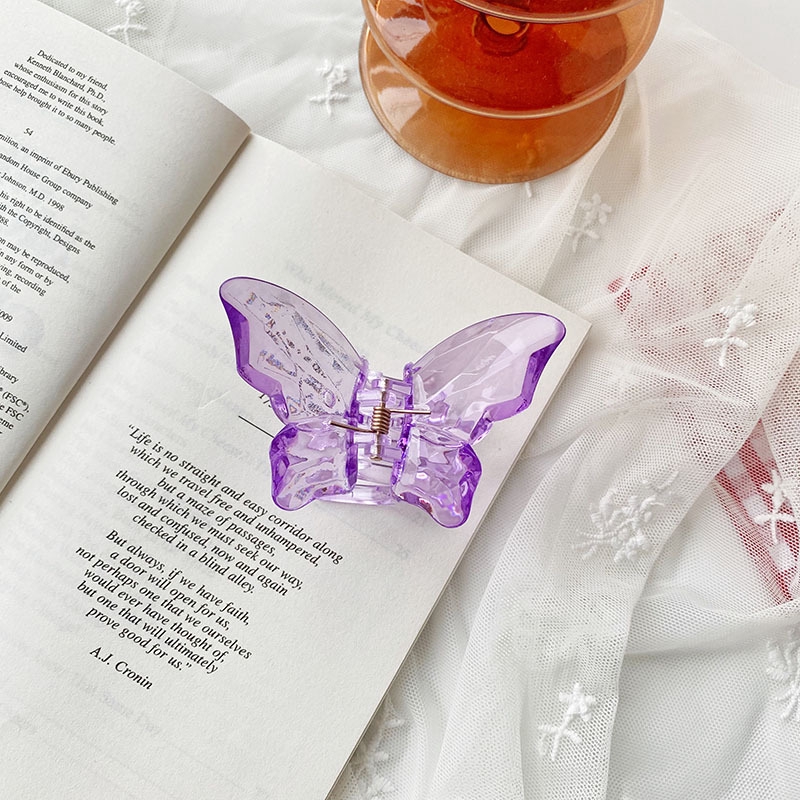 Kẹp Tóc Càng Cua Bằng Acrylic Trong Suốt