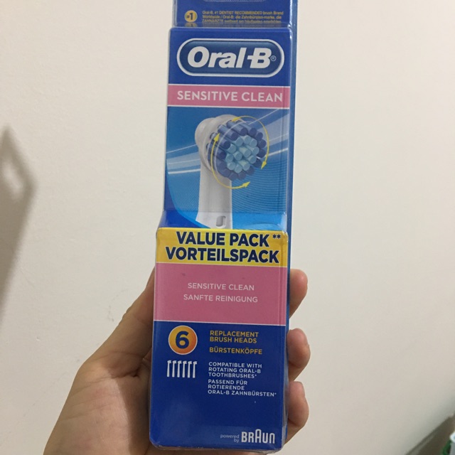 Đầu bàn chải điện Oral B, dùng cho tất cả các loại bàn chải Oral B, lông bàn chải mềm, mịn, đầu bàn chải tròn dễ sử dụng