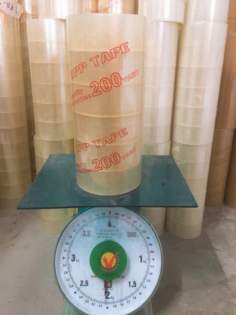 BĂNG KEO 200YARD 2KG, LÕI SIÊU NHẸ 3LI, LỐC 6 CUỘN