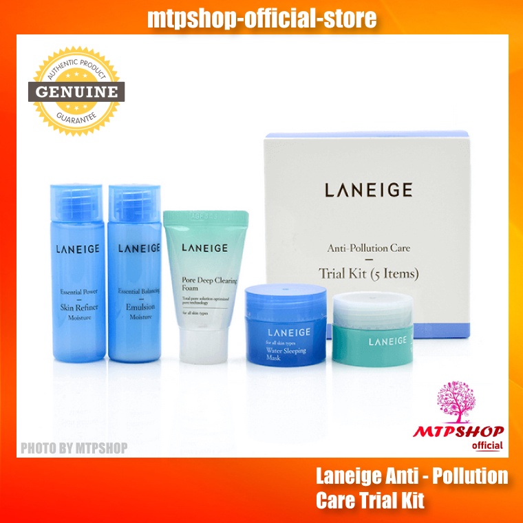 Bộ dưỡng da mini Laneige Anti - Pollution Care Trial Kit ( 5 items)