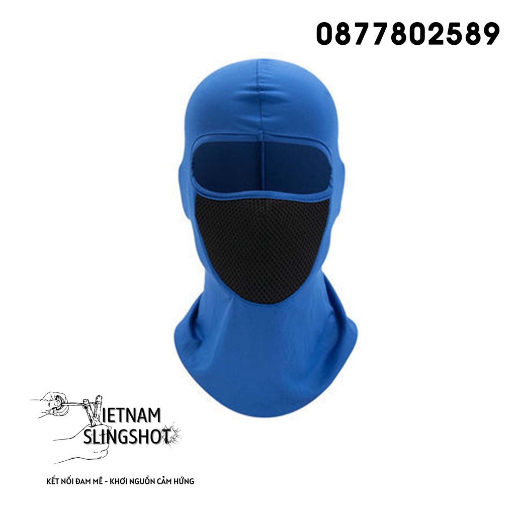 [KPT] Đồ Phượt, Khăn Trùm Đầu Ninja Điều Hòa Ari MÀU ĐEN Cao Cấp - Mặt Nạ Chống Nắng, Chống Tia Uv Đi Xe Máy