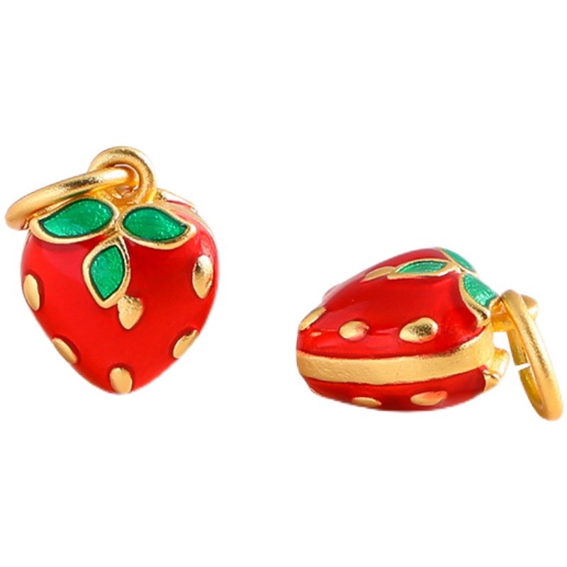 Chuỗi Hạt Đeo Tay/Vòng Tay/Dây Chuyền Kiểu Dâu Tây Dài Không Phai 999