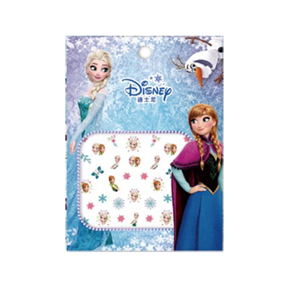 Sticker Dán Móng Tay Hình Công Chúa Băng Giá Elsa Và Anna Dễ Thương