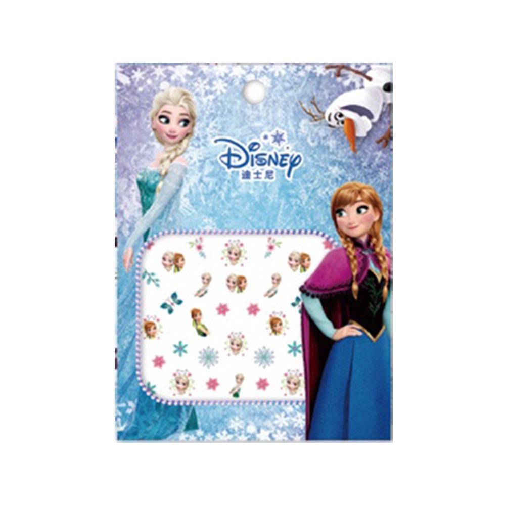 Sticker dán móng tay trang trí phong cách công chúa Anna và Elsa dễ thương