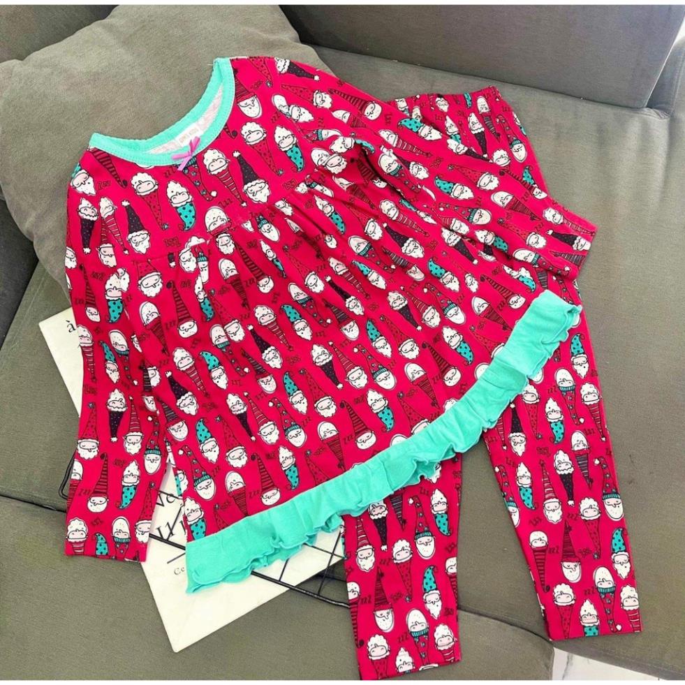 Bộ tay dài quần dài babydoll thun Borip xuất 4c loại 1 Quần áo cho bé 22-45kg pikakidsqatexuongsi_q9