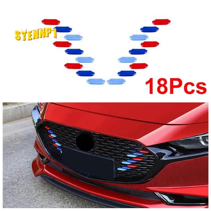 Miếng Dán Bảo Vệ Trang Trí Lưới Tản Nhiệt Phía Trước Ba Màu Dành Cho Xe Hơi Mazda 3 Axela 2019-2021