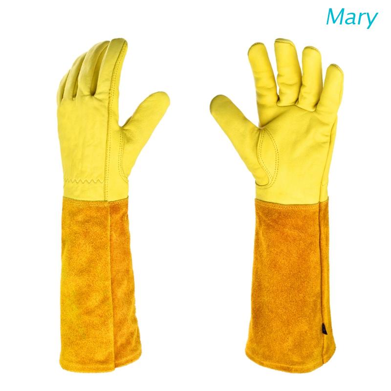 Găng Tay Làm Vườn Bằng Da Chống Gai Dài Cho Nam Và Nữ