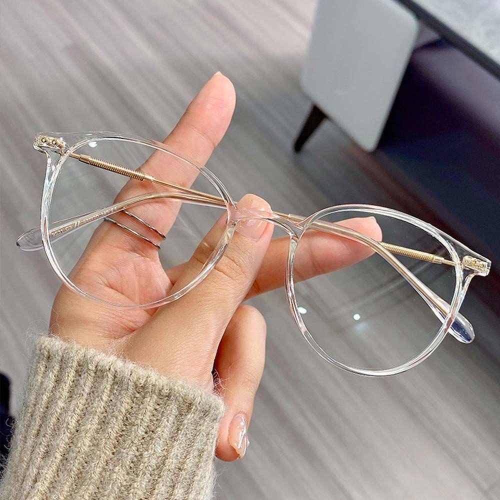 Mắt Kính Chống Bức Xạ Màu Đen Thời Trang Hàn Quốc Cho Nữ