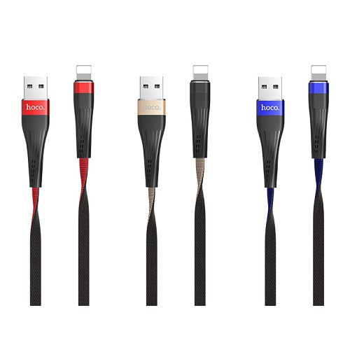 Cáp sạc nhanh Hoco U39 Lightning thiết kế bắt mắt, độc đáo dài 1.2M