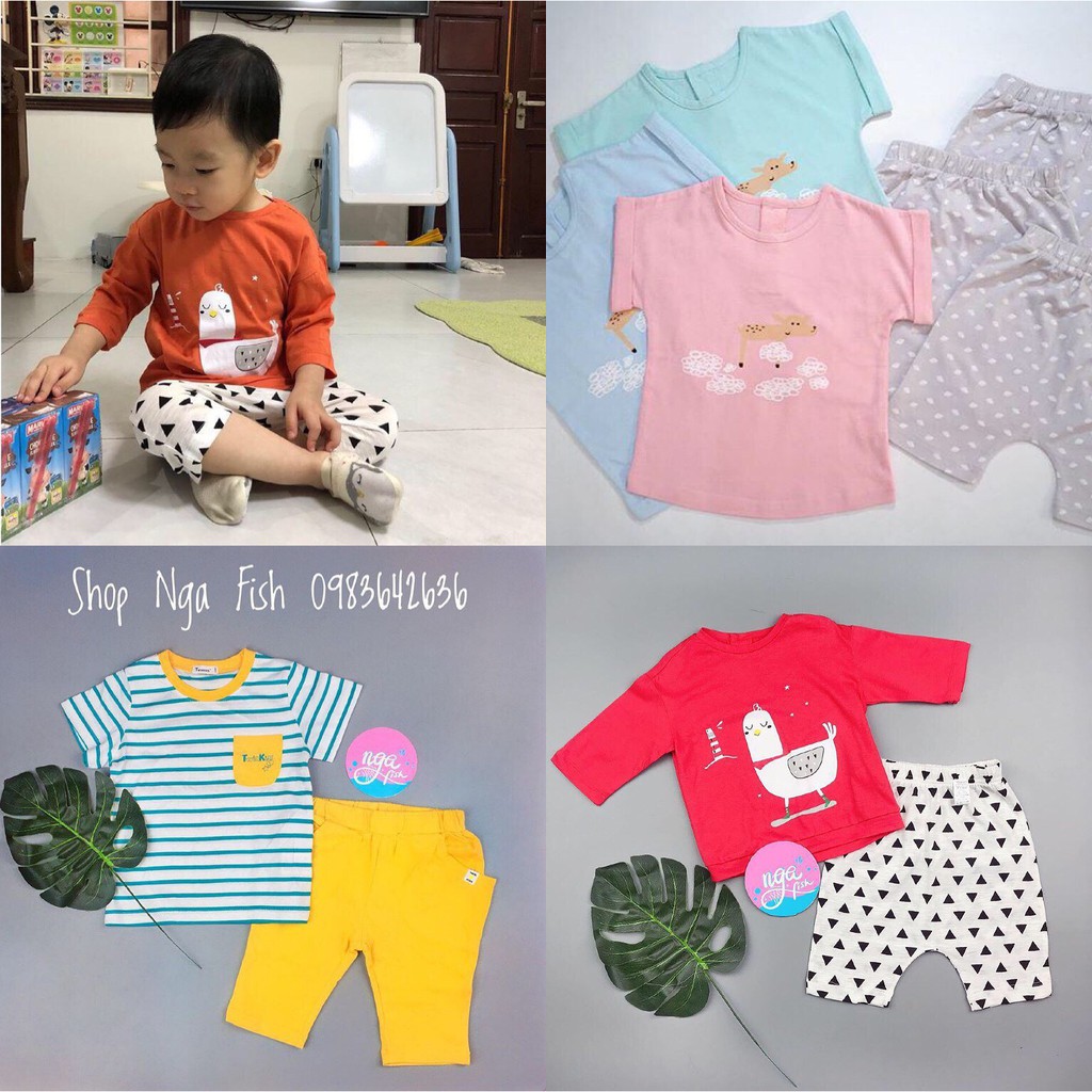Bộ cộc hè cho cả bé trai, bé gái