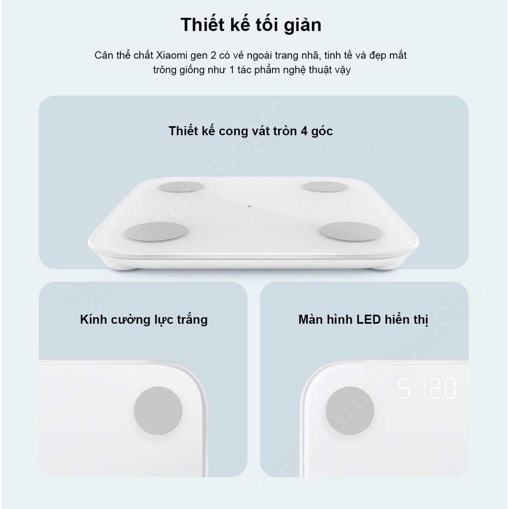 [FREESHIP 50K] CÂN THỂ CHẤT XIAOMI GEN2 2019 | BH 1 tháng 1 Đổi 1 trong 15 ngày - Phân Phối Chính Hãng Xiaomi