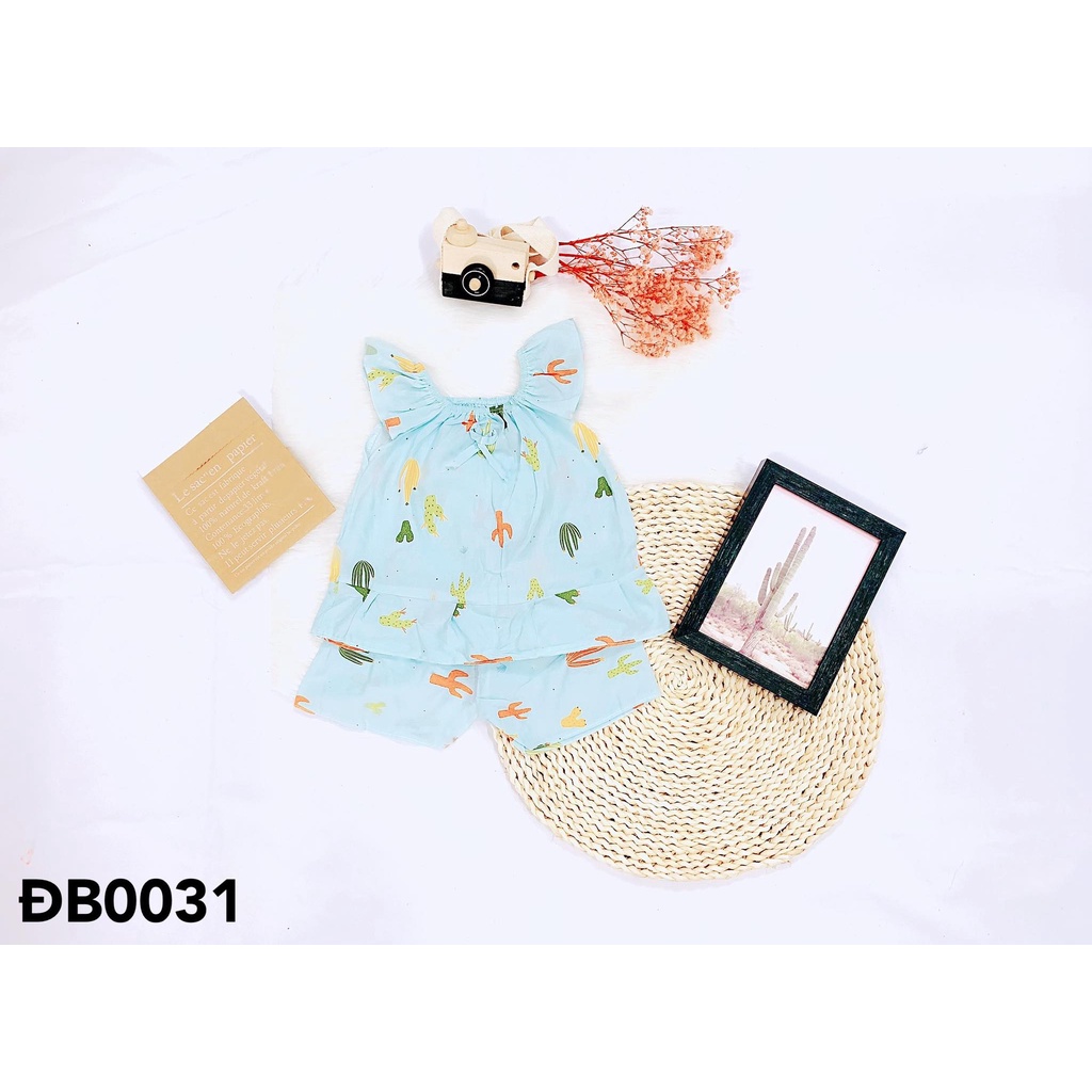 Đồ bộ thời trang dành cho bé gái, chất lụa mát mẻ thoải mái phù hợp cho mùa hè