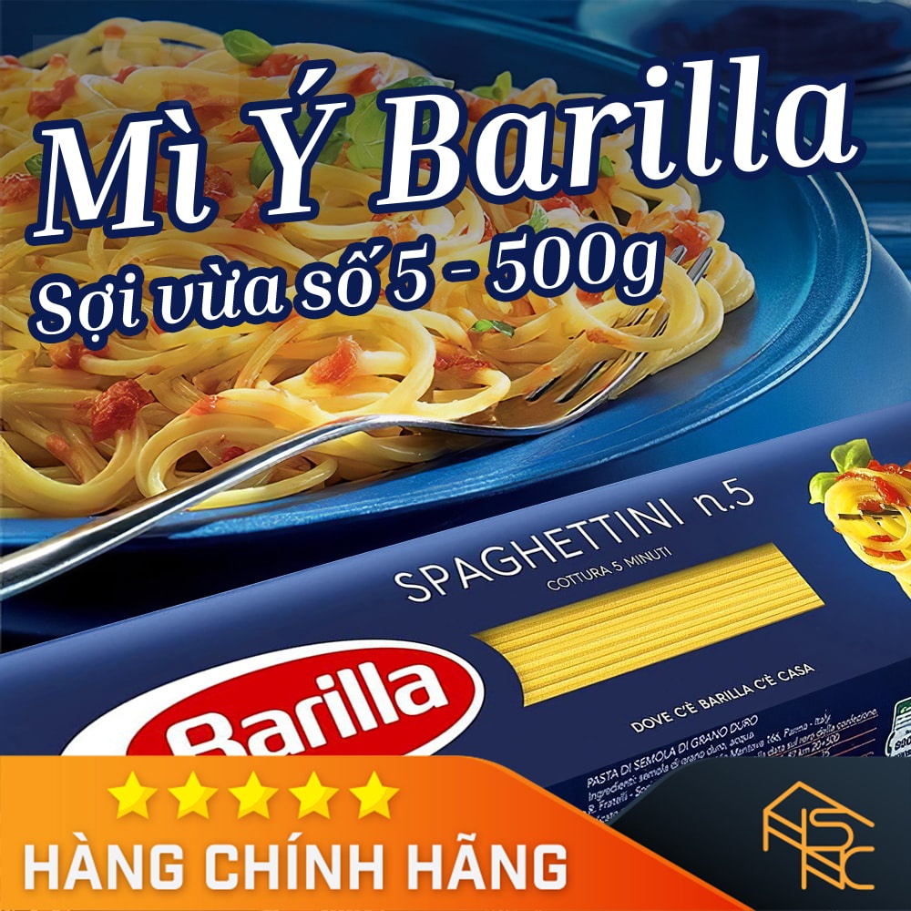 Mỳ Ý Barilla Spaghetti sợi vừa số 5 - 500g