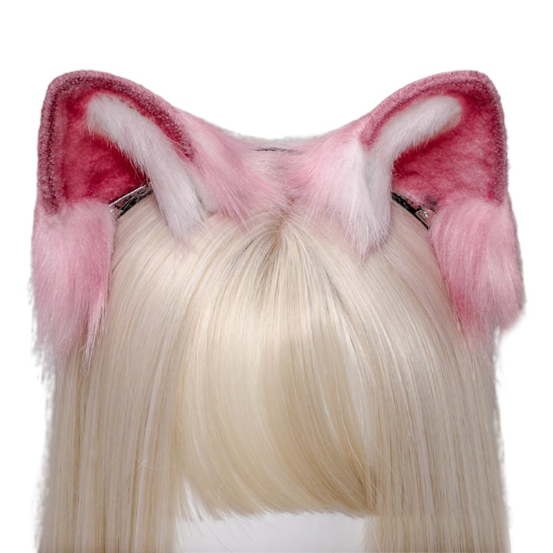 Băng Đô Tai Mèo Giả Lông Nhiều Màu Hóa Trang Lolita Nhật Bản