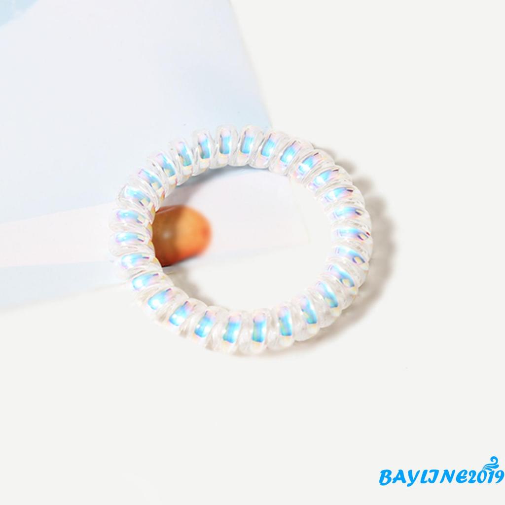 Dây buộc tóc hình dây điện thoại bàn bằng nhựa cho nữ