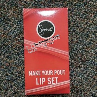 [SALE OFF 50%] Bộ Son Môi Sigma Make Your Pout Lip Set [BeNineteen]