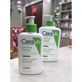 Sữa rửa mặt dịu nhẹ cerave foaming & hydrating da khô 236 ml / 473ml