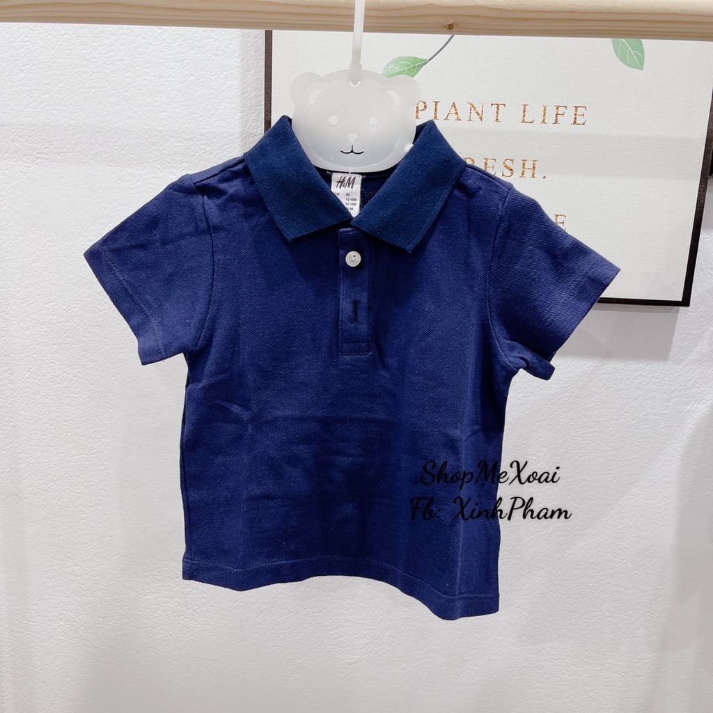 Áo Polo cộc tay, áo phông cổ bẻ cực xinh cho bé size 12M-24M