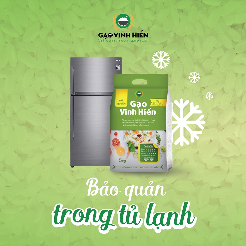 Combo 4 túi Gạo Đỗ Quyên 5kg tặng thêm 1 túi Gạo ST24 2kg - Dẻo Vừa, Ngon Cơm