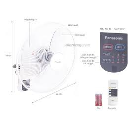 Quạt treo tường Panasonic F-409MG ( Trắng Sữa ) có điều khiển từ xa