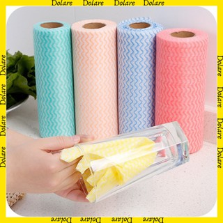 Cuộn Khăn Giấy Lau Đa Năng 50 Tờ Bằng Vải Không Dệt