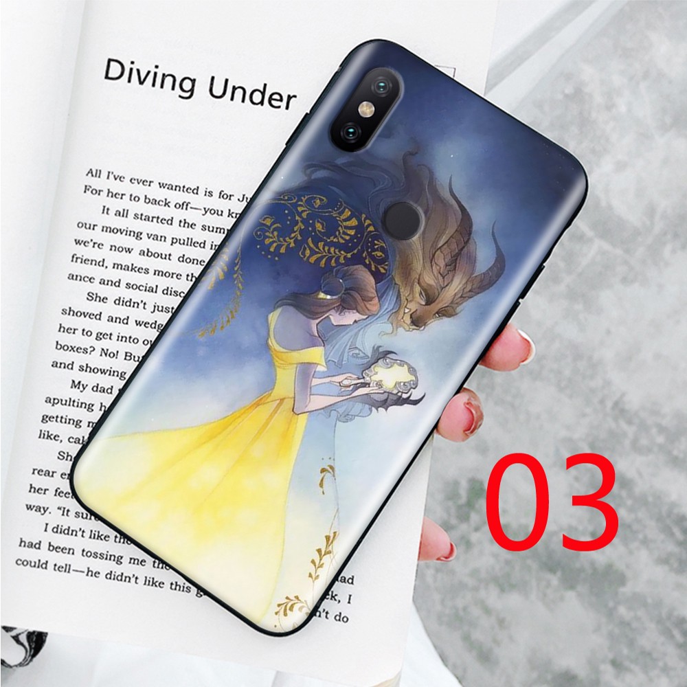 Ốp Lưng Mềm In Hình Beauty And The Beast Cho Xiaomi Mi A1 A2 A3 Lite 5x 6x Note 10 Pro