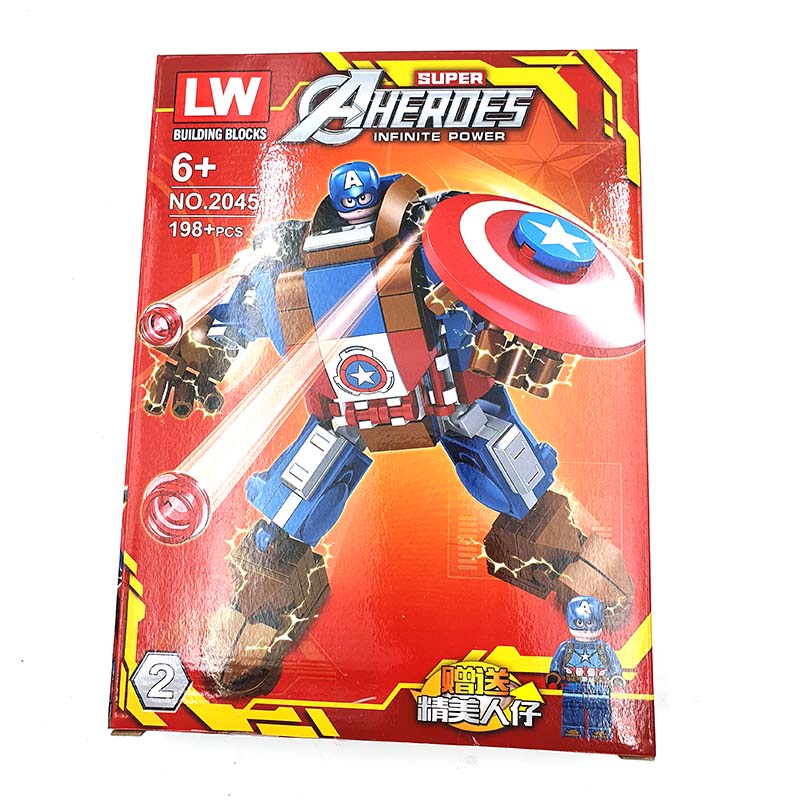 [Chính hãng] Bộ Lắp Ghép Lego Nhân Vật Siêu Anh Hùng Deadpool Và Superman Độc Đáo 220+PCS