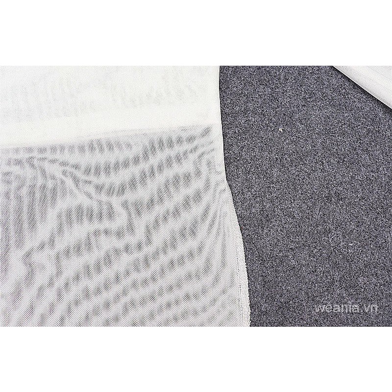 Áo thun tay lỡ phối lưới thiết kế độc đáo quyến rũ cho phái nữ