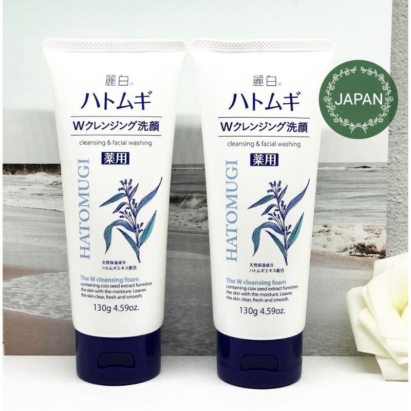Sữa rửa mặt Hatomugi Naturie - 130g từ Nhật Bản