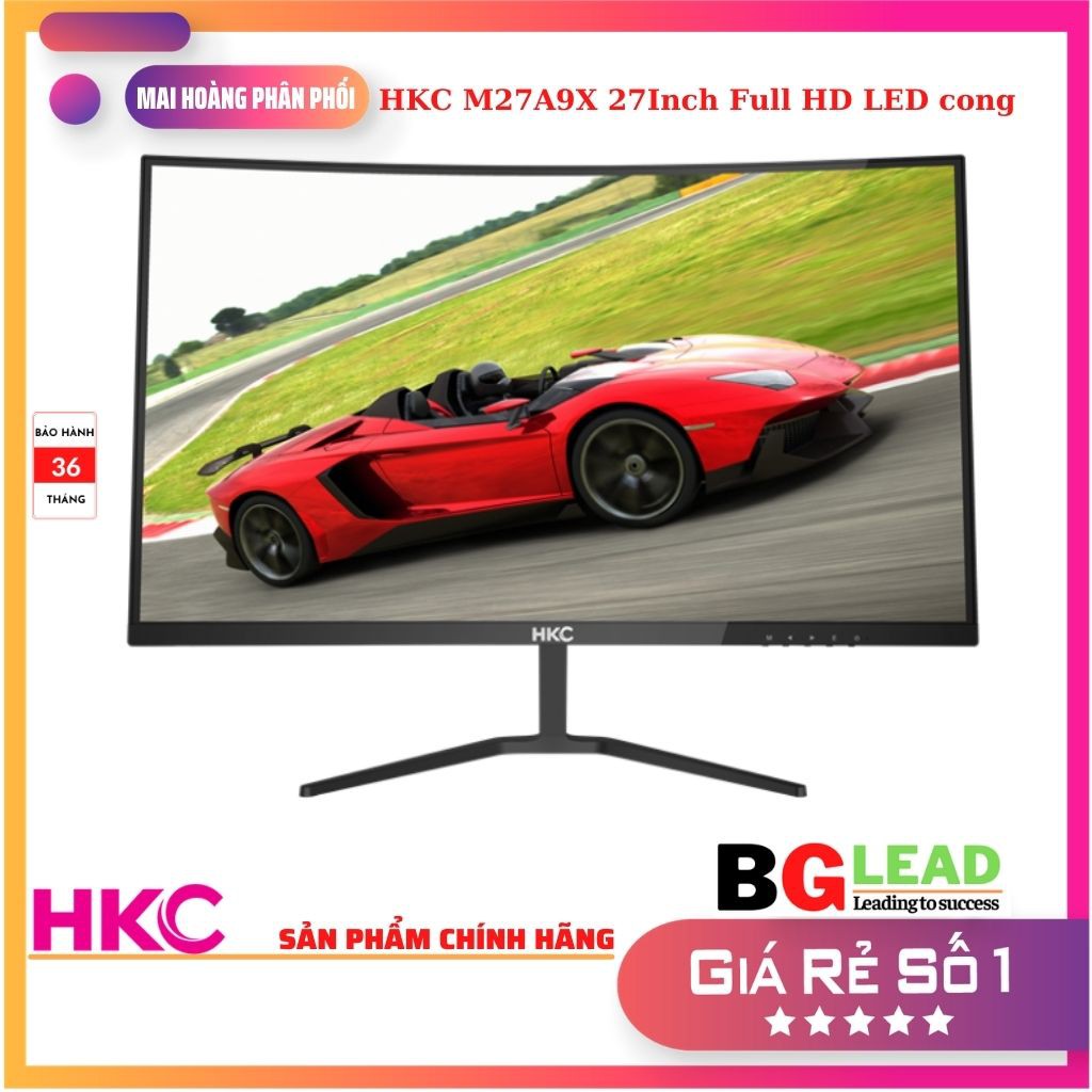 [Mã ELHASALE1TR giảm 5% đơn 3TR] Màn hình HKC M27A9X 27Inch Full HD - Màn hình LED cong