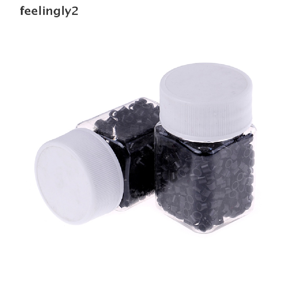 Set 500 Hạt silicone 4mm Chuyên Dụng Cho Nối Tóc Người