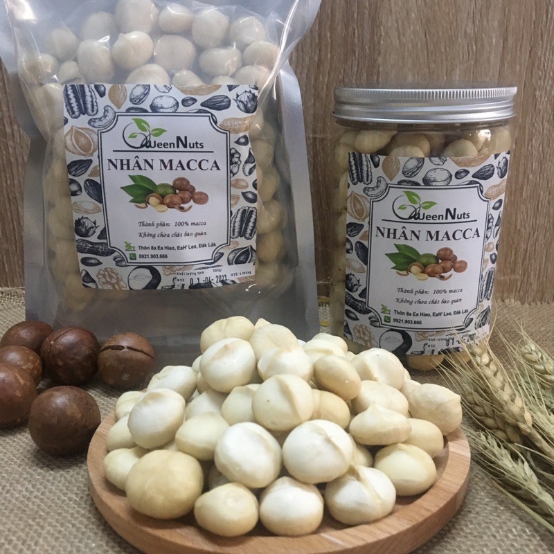[Macca vụ mới] 500gr Nhân  macca mắc ca sạch đã tách vỏ Đak Lak sấy chín | BigBuy360 - bigbuy360.vn